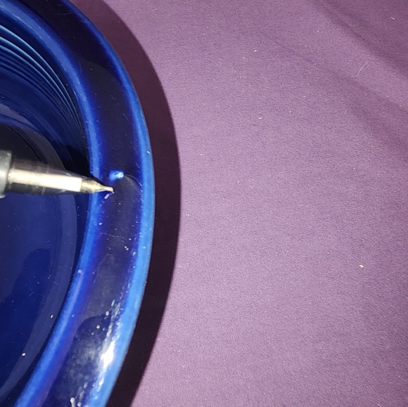 Fiesta. Cobalt. 8 inch bowl. - Picture 2 of 4